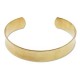 Pulsera base Cuff metálica DQ cóncavo ½ Inch - Latón crudo